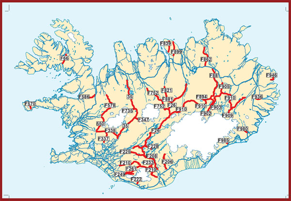 Opening of mountain roads F roads in the highlands of iceland