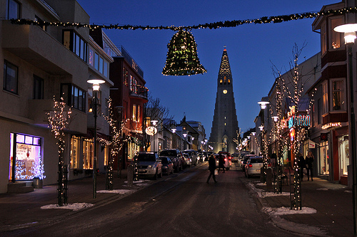 Christmas in Reykjavik Iceland