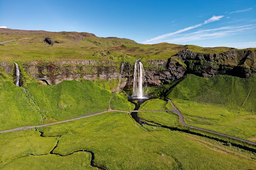 Seljalandsfoss Waterfall in Iceland.