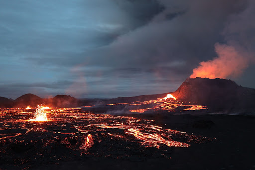 Field of lava in Iceland a product of volcanic activity